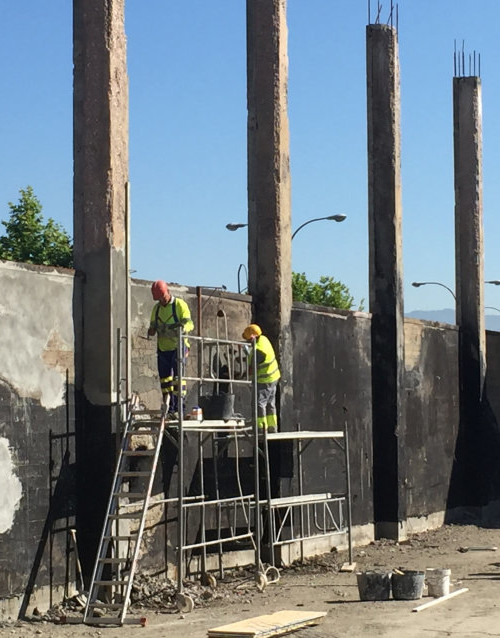 Reparacion estructura nave Atunlo