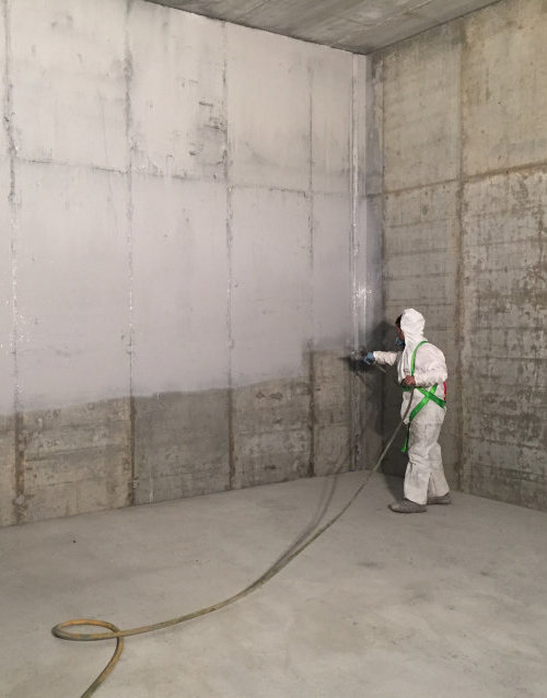 aplicación impermeabilización depósito